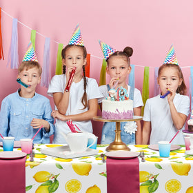 Breling roll-up tablecloth makes quick after-party cleanup easy.