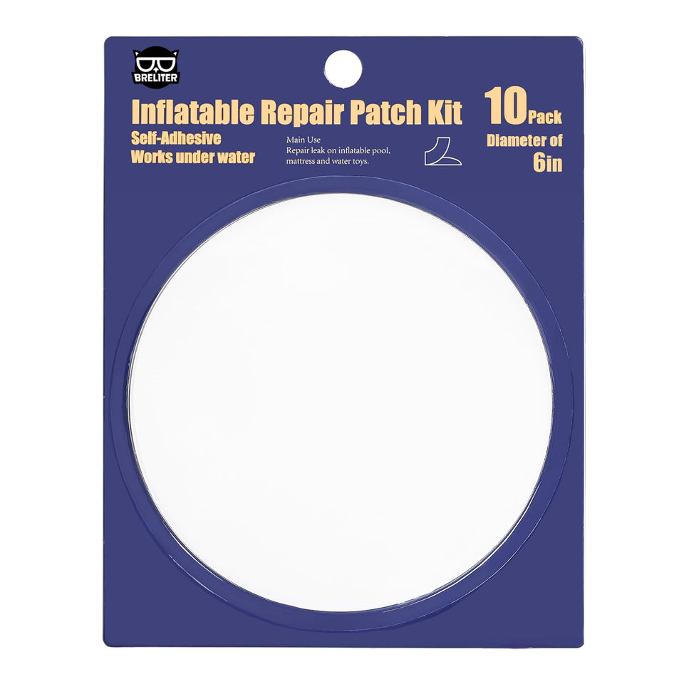 Breliter patch kit packaging shows waterproof tape for inflatables.
