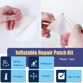 Close-up of Breliter TPU material highlights flexible repair tape.