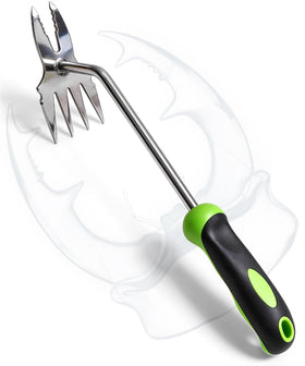 BREWIN TOOLS 2-in-1 weeder-puller in hand for quick surface weed removal.