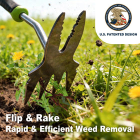 BREWIN TOOLS ergonomic non-slip handle reduces hand fatigue during weeding.