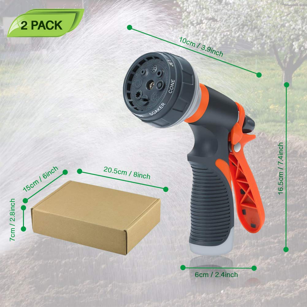 Brezze Letter fixed lock spray nozzle keeps spray steady during watering.