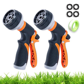 Brezze Letter garden hose nozzle offers 8-way patterns for versatile watering and cleaning.