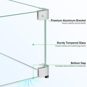 Aluminum brackets provide stable support for the wind barrier.