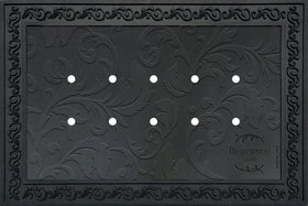 Briarwood Lane doormat tray in floral design enhances curb appeal and protection
