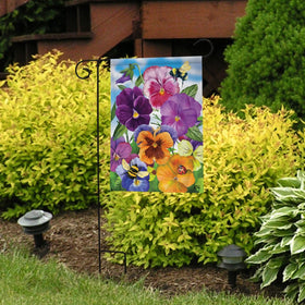 Briarwood Lane flag sleeve close-up illustrating outdoor-ready mounting for standard stands.