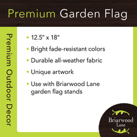 Briarwood Lane all-weather flag withstands outdoor use with fade-resistant color