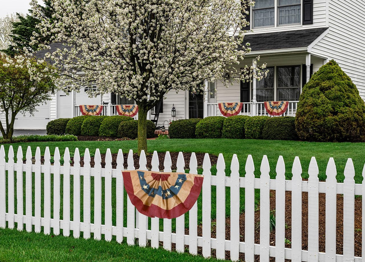 Briarwood Lane pleated banner with brass grommets for easy hanging.