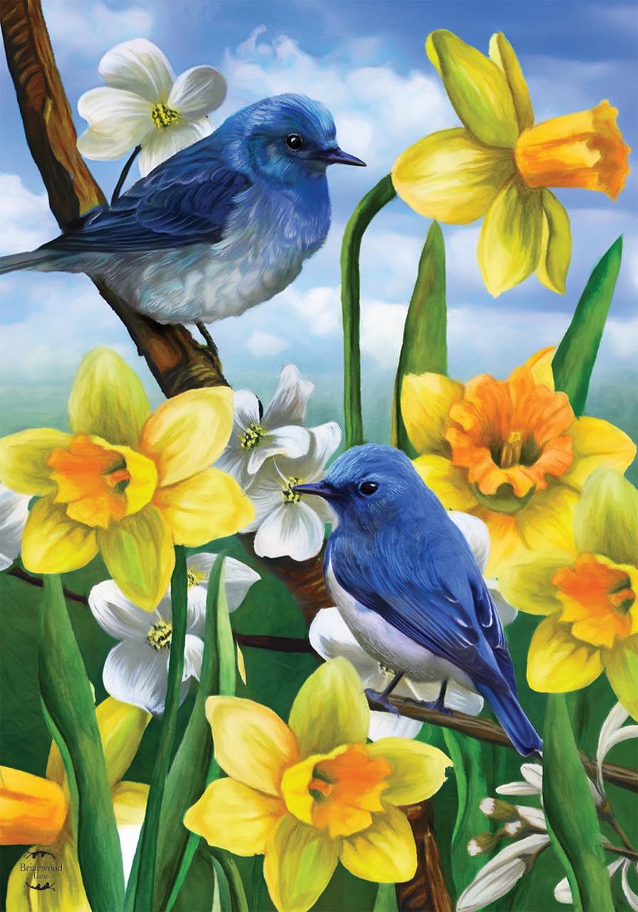 Briarwood Lane spring garden floral design enhances porch appeal.