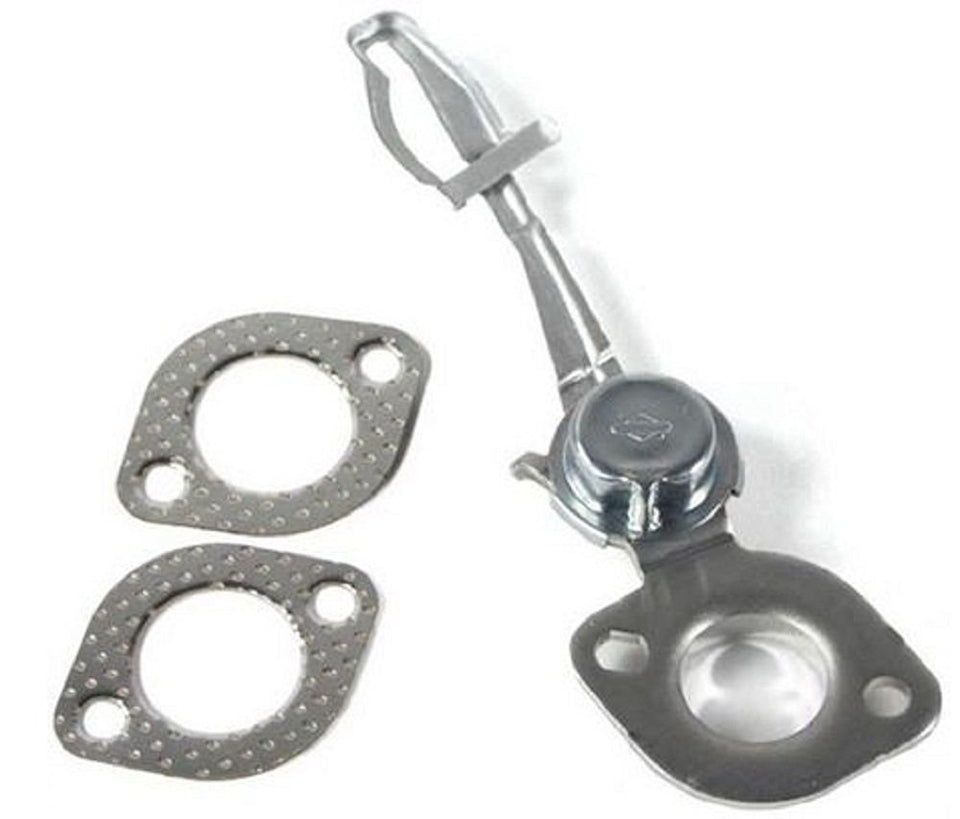 Briggs and Stratton 593208 thermostat replacement part shown; helps regulate engine temperature for consistent performance.