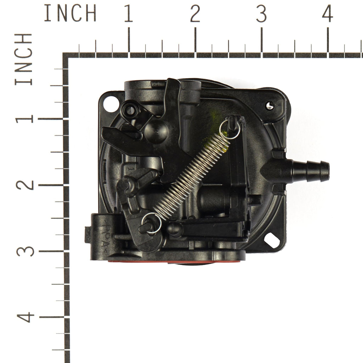 Briggs and Stratton 799584 carburetor, black close-up metal plate, durable build