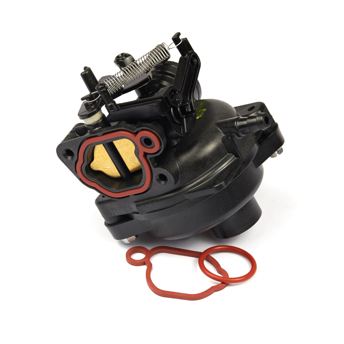 Briggs and Stratton 799584 carburetor, black front view, reliable fuel flow replacement