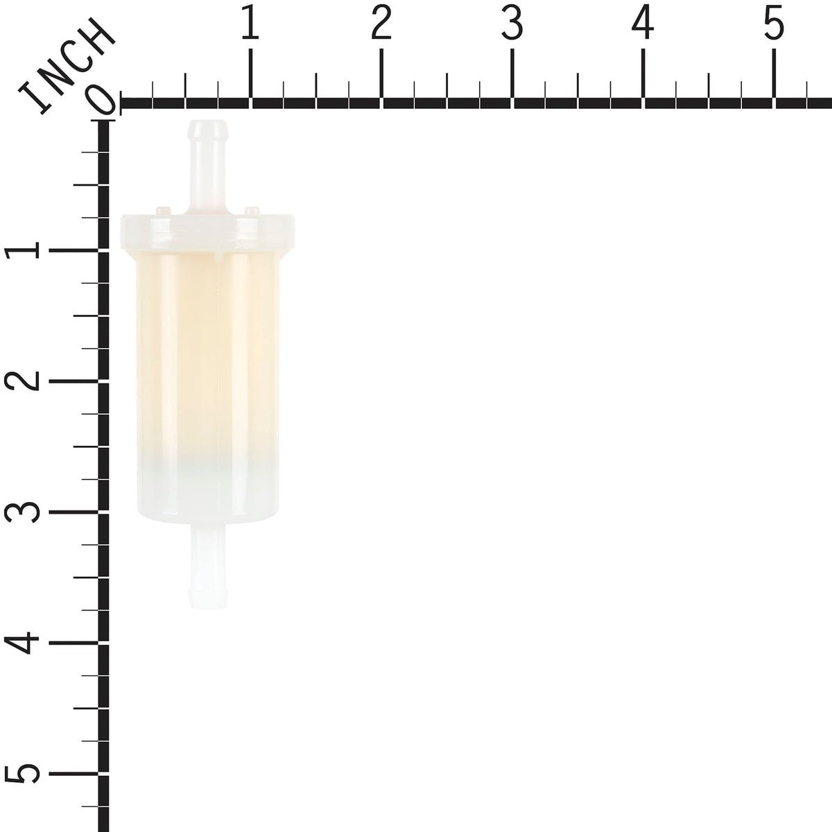 Briggs & Stratton 845125 fuel filter translucent housing shows condition at a glance.