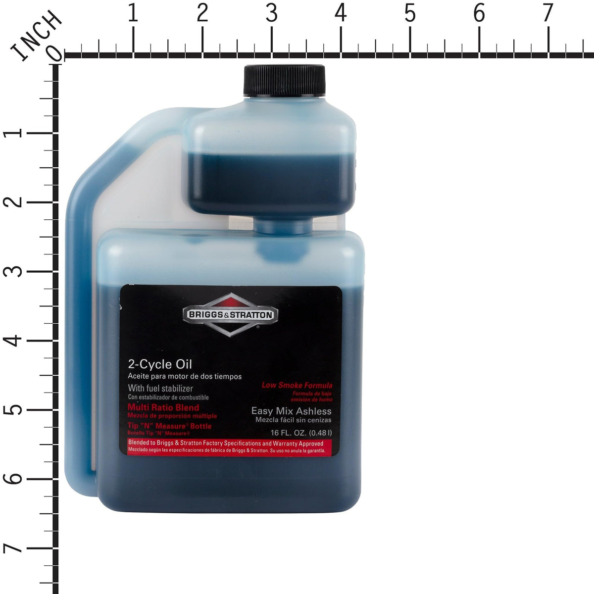 Briggs & Stratton Easy Mix Oil with measuring tip ensures accurate fuel mix