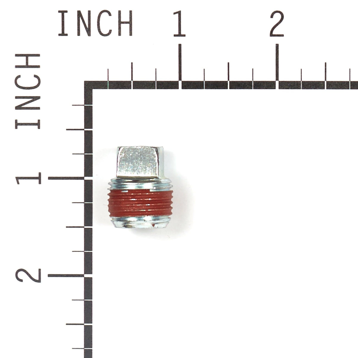 Briggs & Stratton OEM oil drain plug closeup with precise threading.