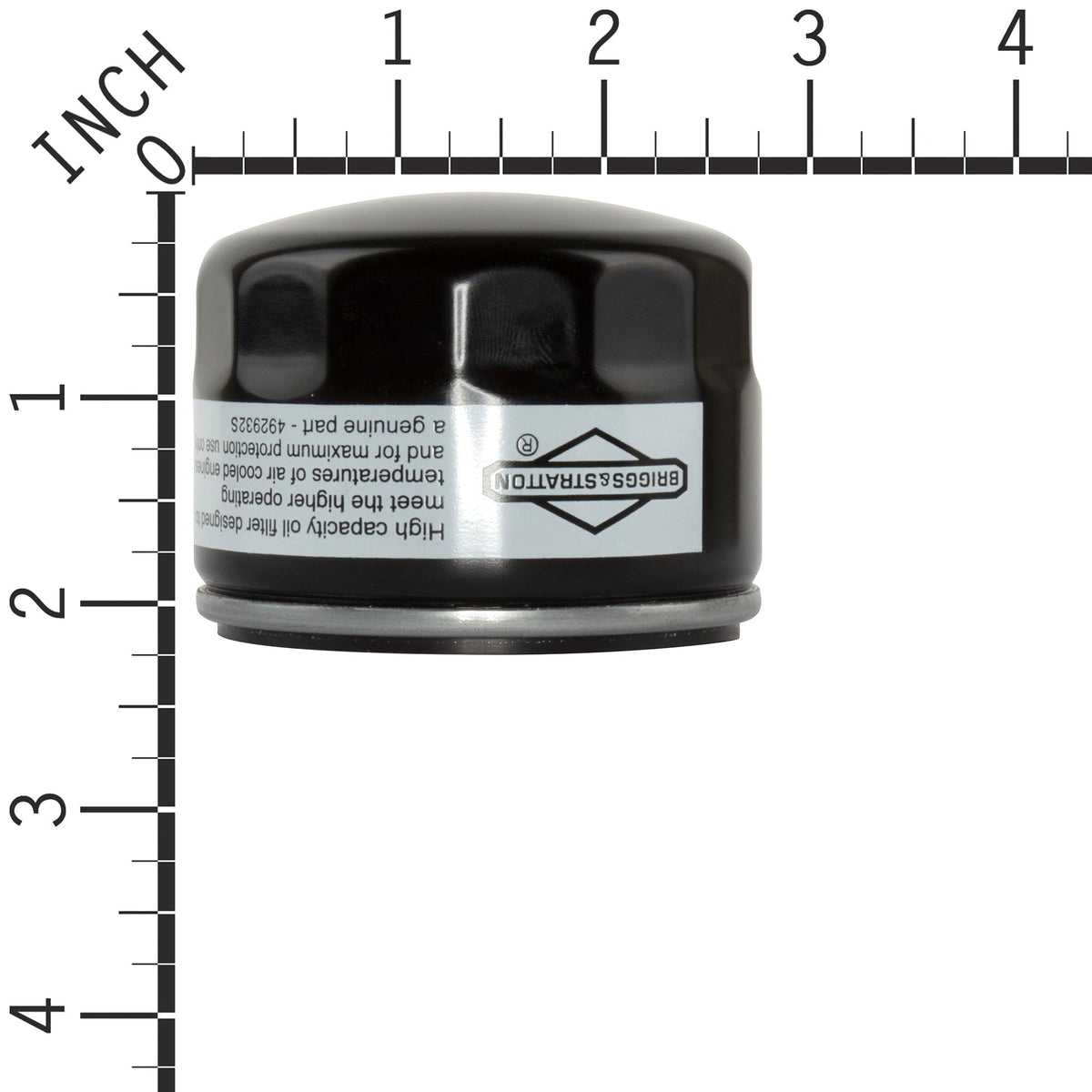 Briggs & Stratton oil filter threads and seal focus for leak-free installation.