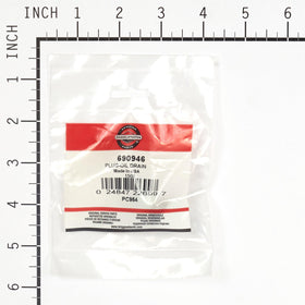 Briggs & Stratton oil drain plug packaging confirms genuine replacement part.