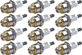 Briggs & Stratton RJ19LM spark plug close-up showing durable construction for reliable starts.