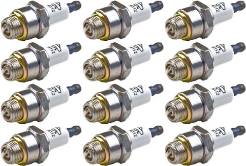 Briggs & Stratton RJ19LM spark plug close-up showing durable construction for reliable starts.