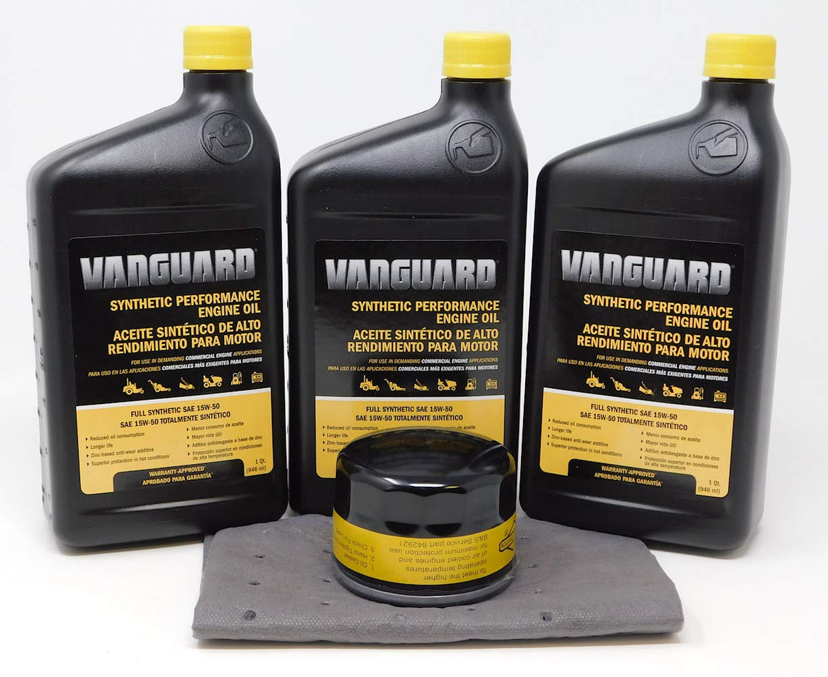 Briggs & Stratton Vanguard oil filter ensures clean oil flow.