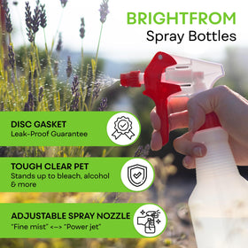 BRIGHTFROM adjustable-sprayer-nozzle enables fine mist or jet flow for precise application.