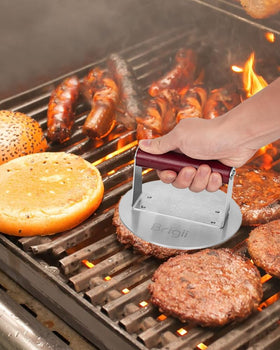 Brigii dishwasher-safe smashed burger press for convenient cleanup after cooking