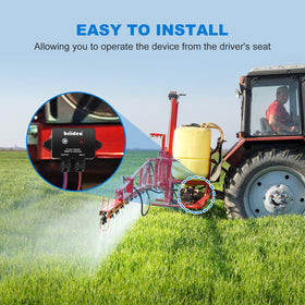 Briidea remote supports spray pumps, lawn tractors, and utility vehicles.