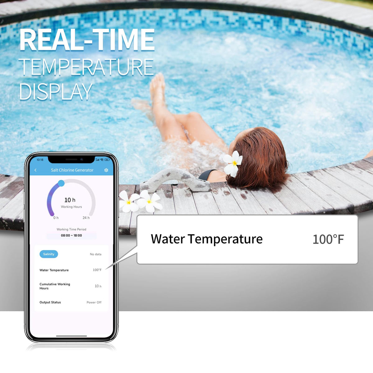 Briidea app dashboard shows salt level and remote control capabilities