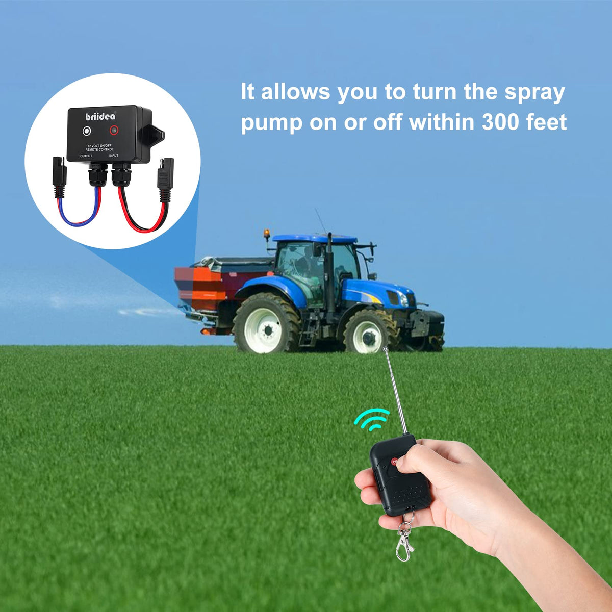 Briidea IP67 waterproof remote module protects electronics in harsh conditions.