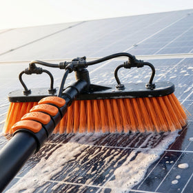 Briliantwerk Solar Panel Cleaning Brush for streak-free solar maintenance