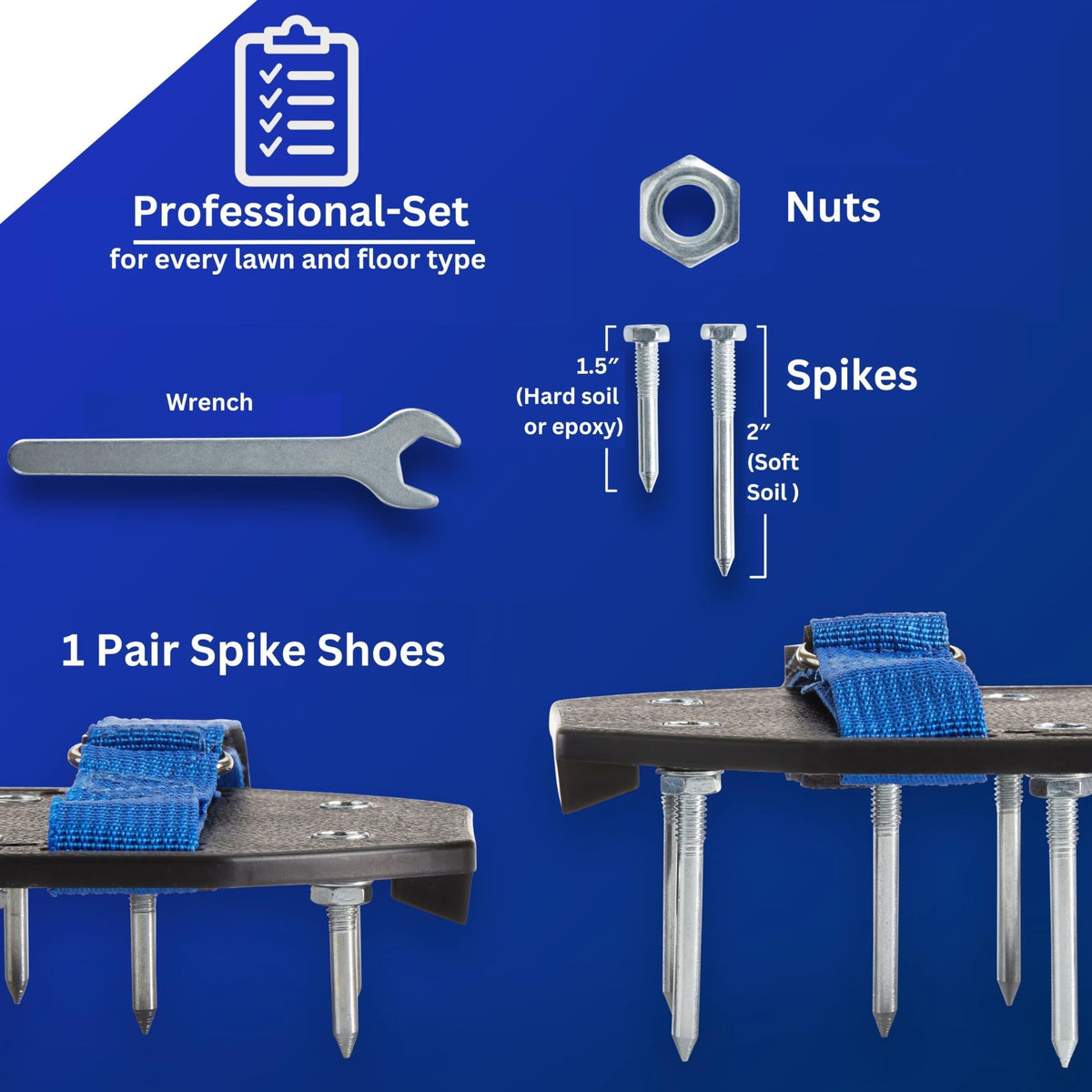 Briliantwerk two nail length options for customizable aeration depth