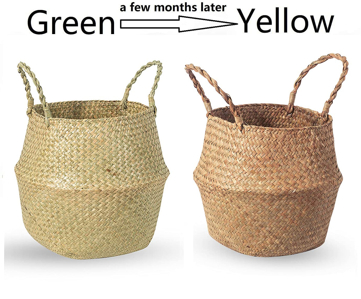 BrilliantJo Seagrass Belly Basket picnic or grocery use