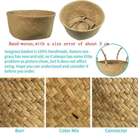 BrilliantJo Seagrass Belly Basket storage and toy organization