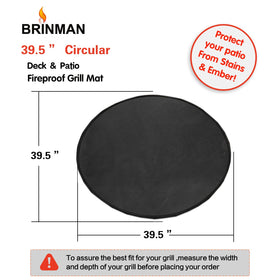 Brinman deck protector mat provides waterproof barrier for outdoor dining areas