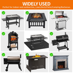 Brinman foldable under grill mat stores flat for compact outdoor use.