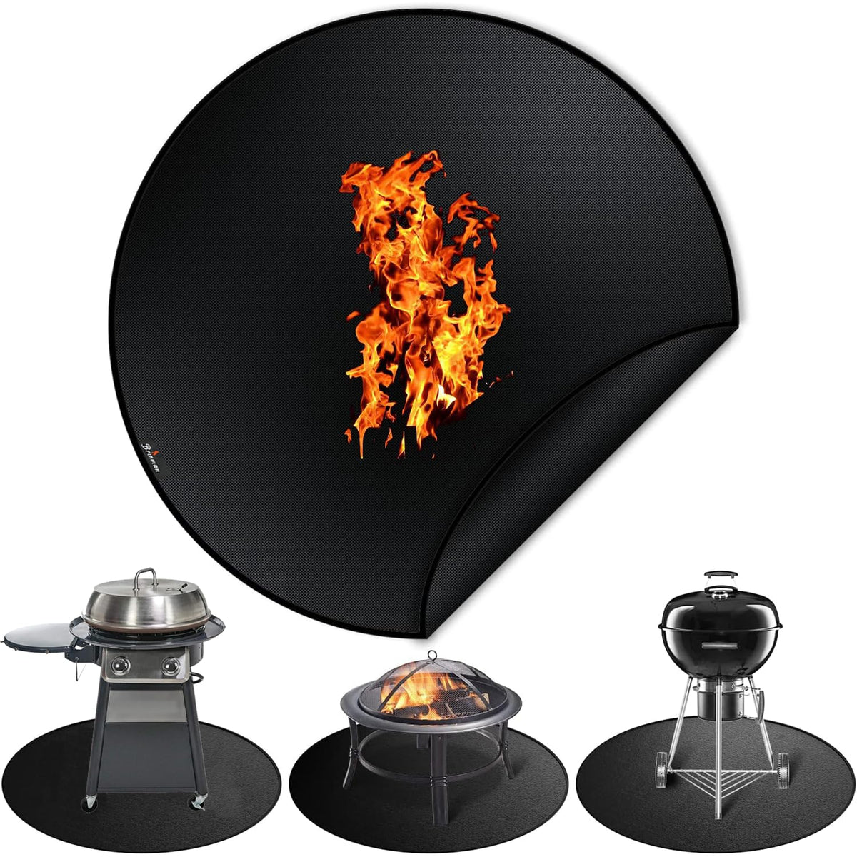 Brinman portable outdoor mat for camping and backyard Solo Stove setups