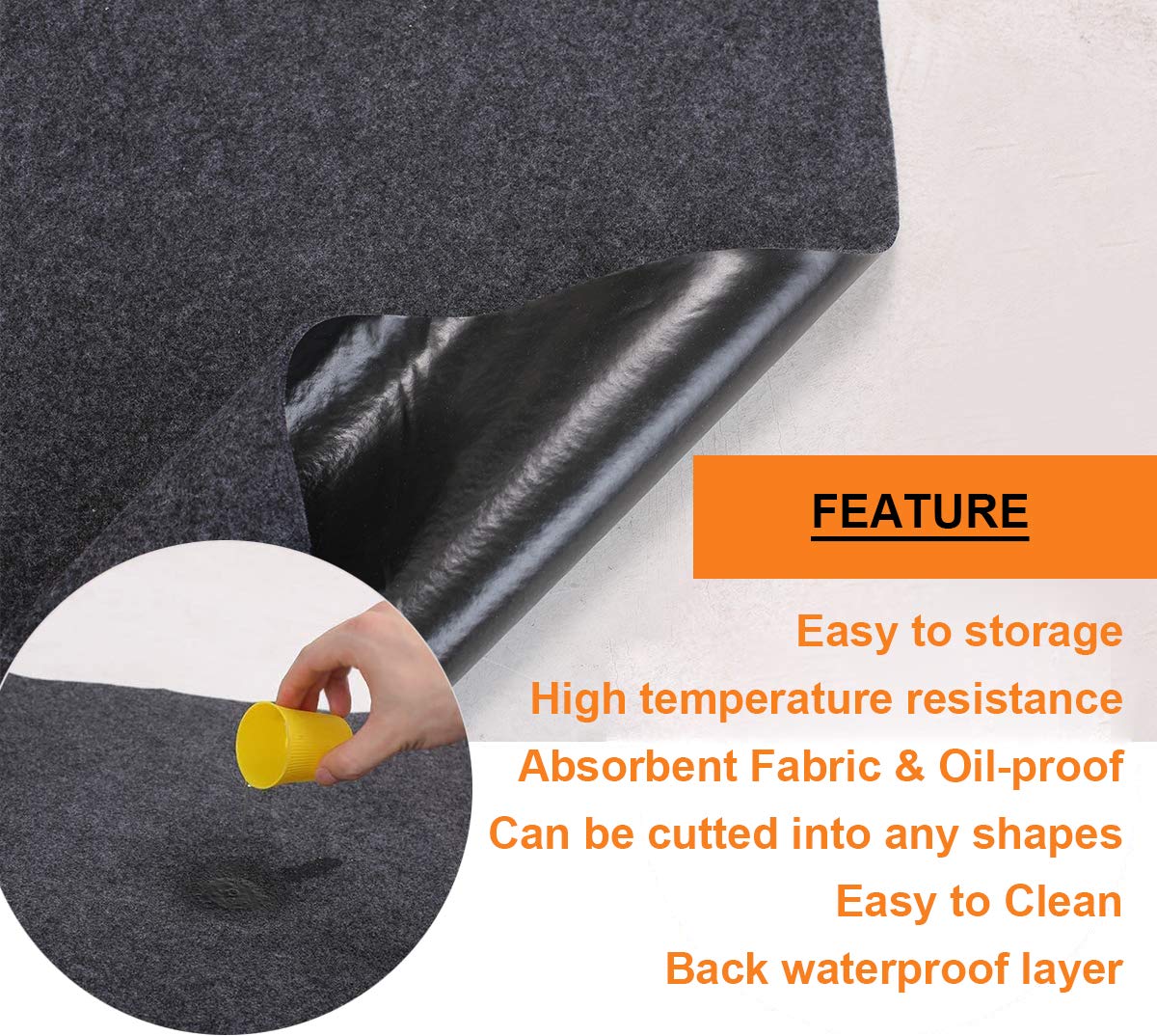 Brinman slip resistant backing keeps mat in place