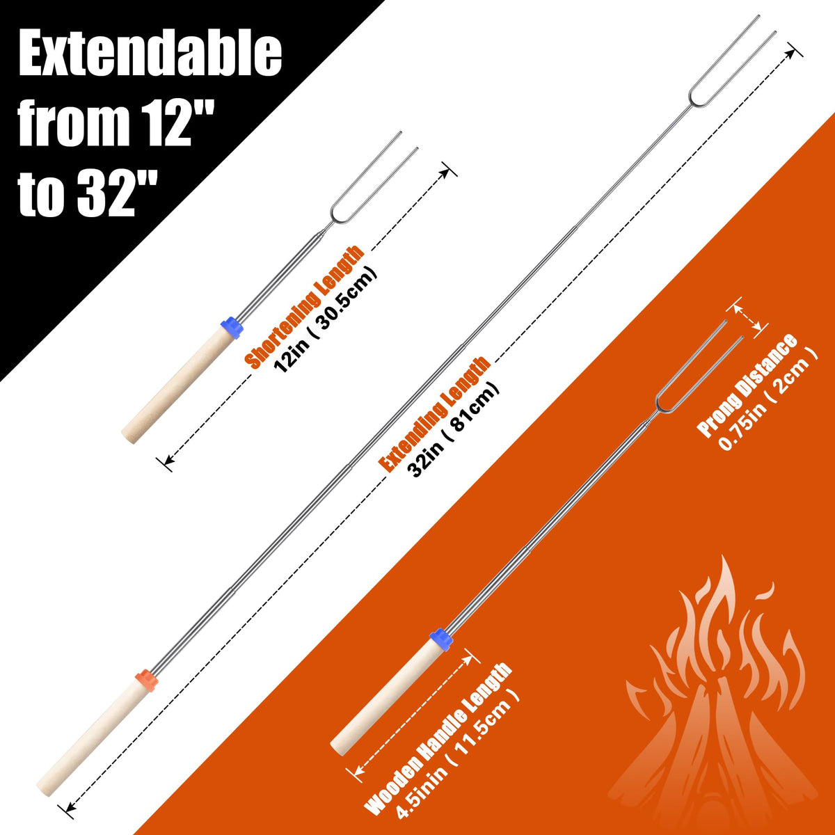 BRIOUT sticks with colorful tips help identify yours during gatherings