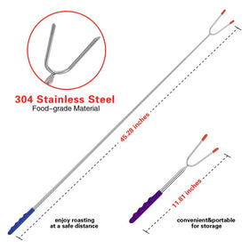 BRIOUT stainless steel roasting forks are durable and reusable for multiple cookouts.
