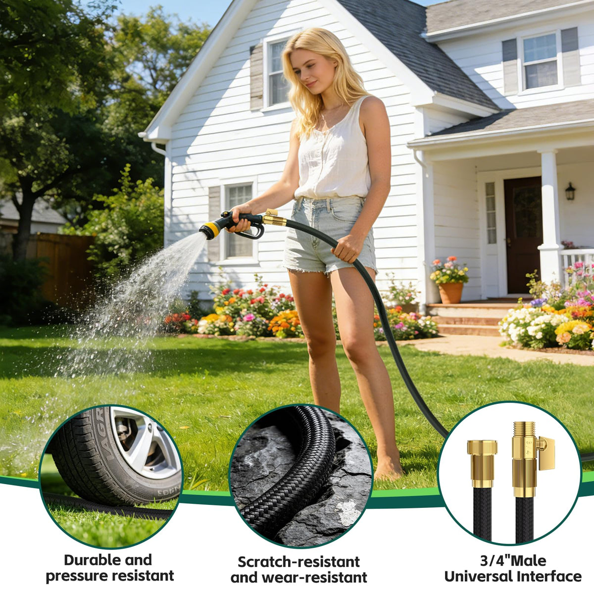 Brisavia lightweight hose lowers effort during watering and washing