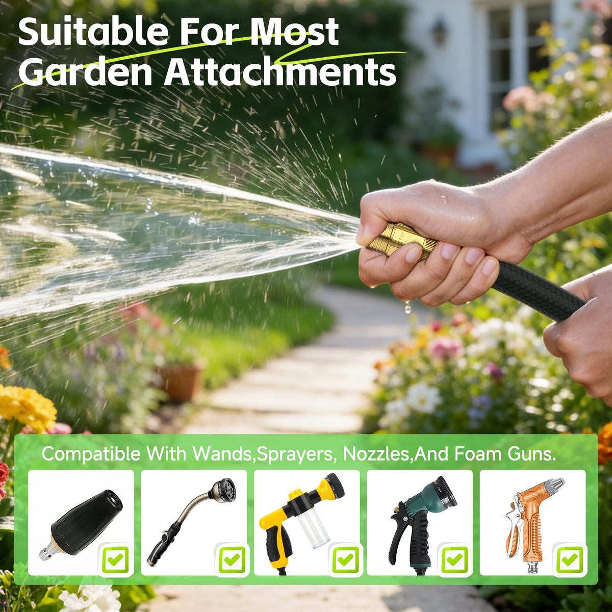 Brisavia hose ideal for yard care, car washing, and RV upkeep