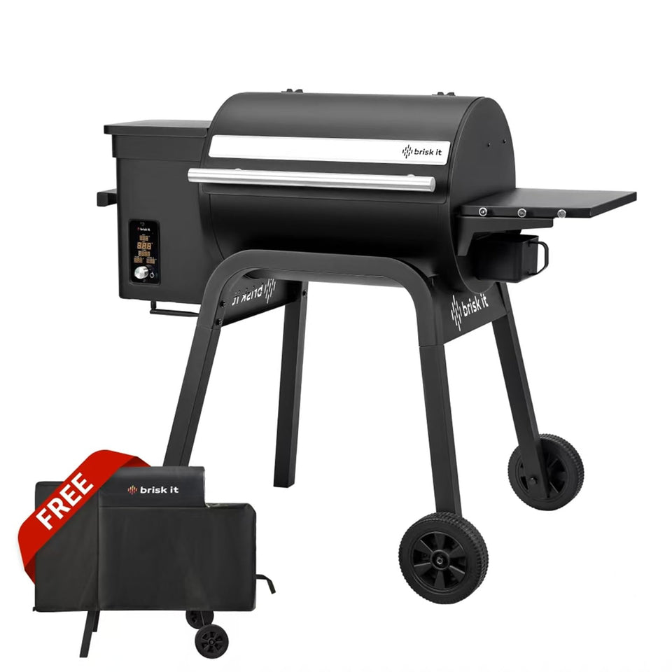 Brisk It Zelos-450 front view showing ample cooking space for gatherings