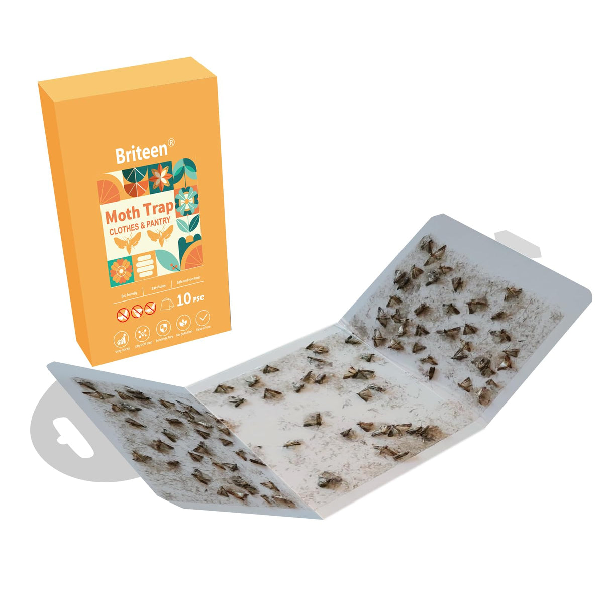 Briteen traps positioned in pantry and closet for versatility.