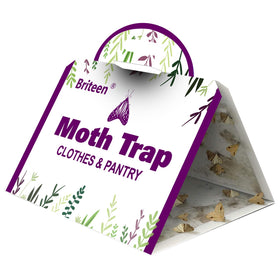 Briteen Pantry Moth Traps 10-Pack front of box for kitchen moth control