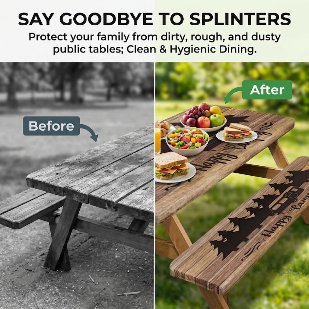 Britown stain-resistant fabric simplifies cleaning after meals outdoors.