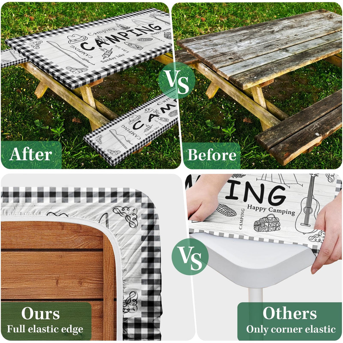 Britown waterproof tablecloth resists spills for easy cleanup.