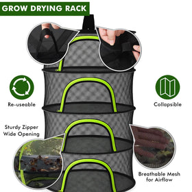 BRIVADO nylon mesh ensures a safe, chemical-free drying environment.