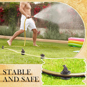 Briwooody cast-iron hose guide durable stake for outdoor watering.