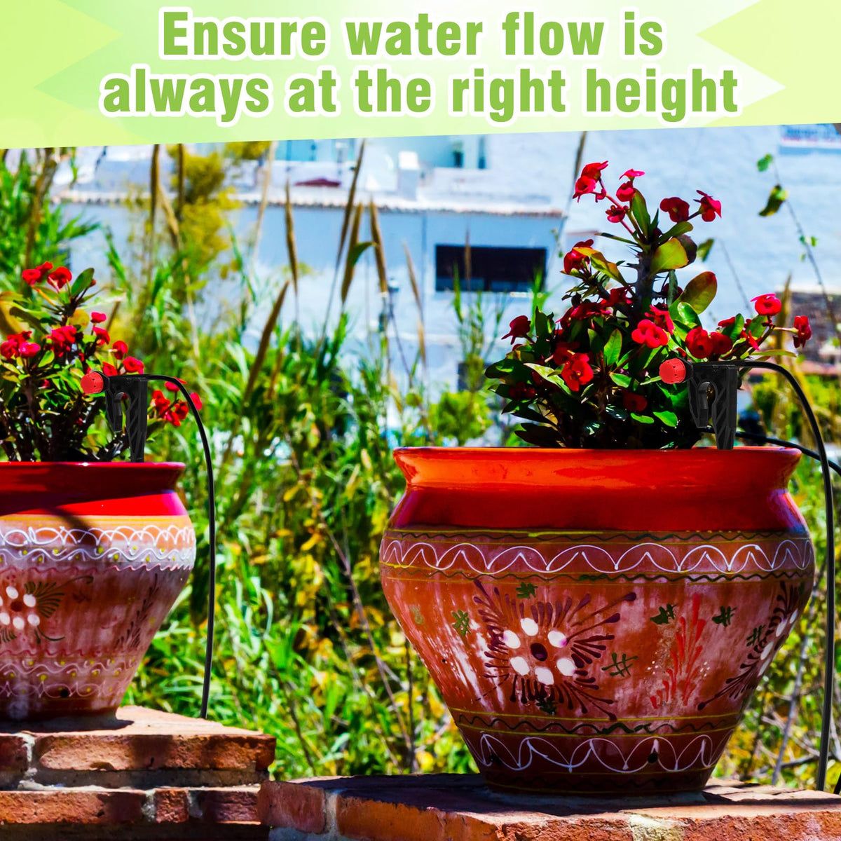 Briwooody 8-inch stake enables easy installation in garden beds.