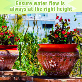 Briwooody 8-inch stake enables easy installation in garden beds.